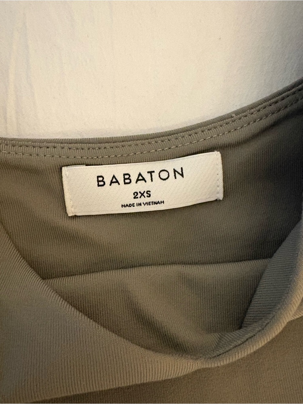 Aritzia Babaton Olive Green V Neck Tank Bodysuit - Picture 3 of 5